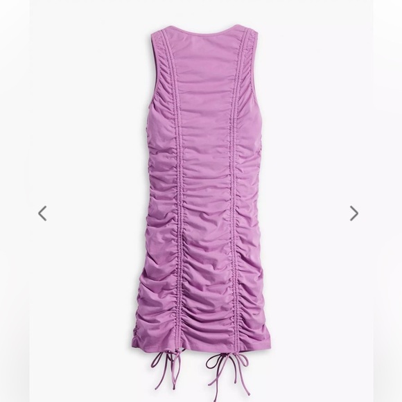 Levi’s Orchid Purple Jamie Ruched Stretch Mini Dress Size Large NWT - Picture 12 of 16